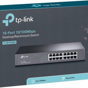 16-Port 10/100Mbps Desktop/Rackmount Switch