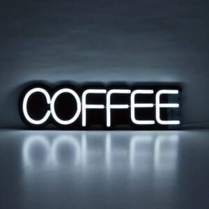 LED NEON SIGN - COFFEE (BLACK BACKGROUND)