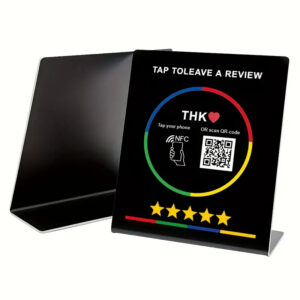 Επιτραπέζιο stand Google Reviews - NFC & QR Code