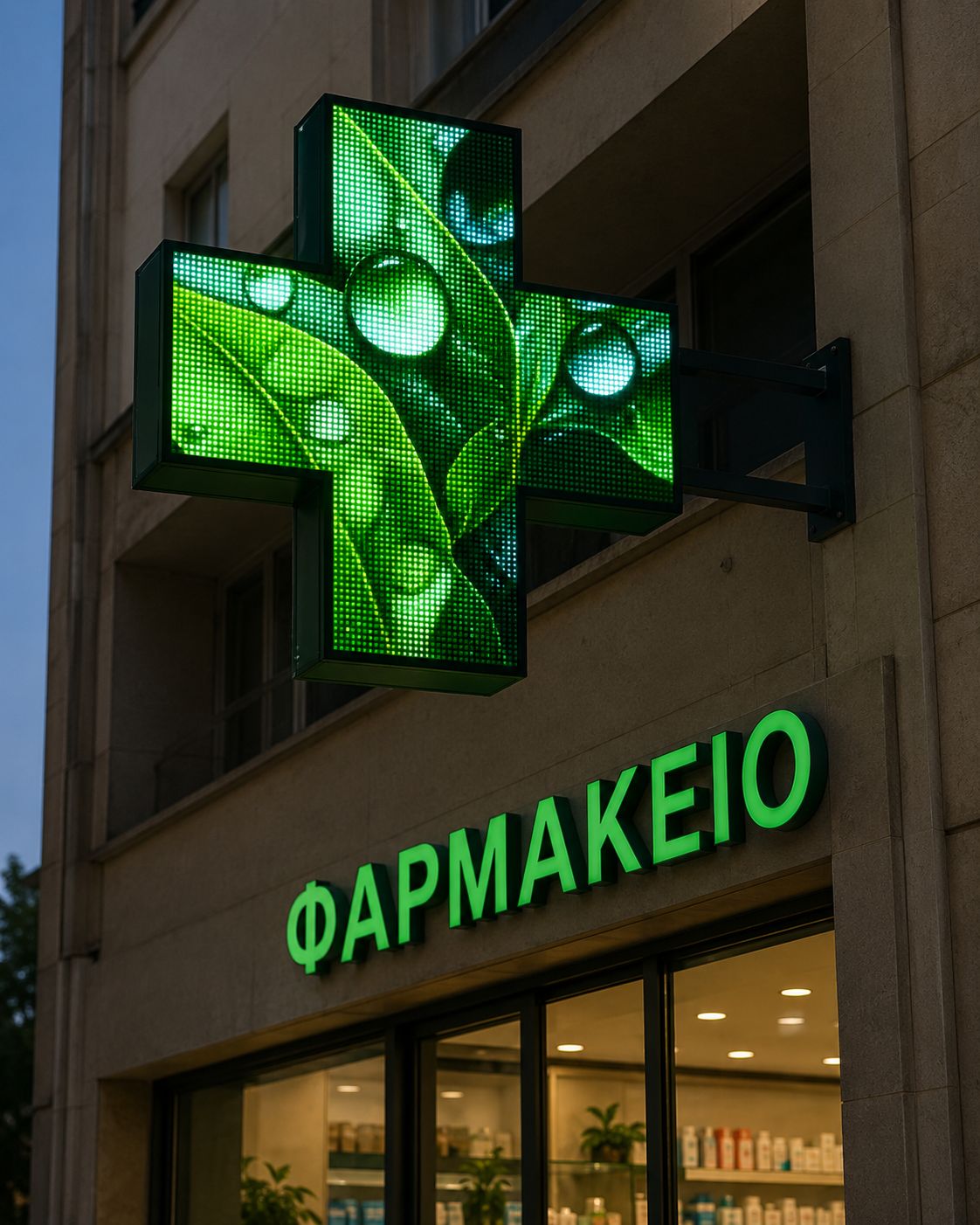 Έγχρωμος Σταυρός Φαρμακείου - Image 3