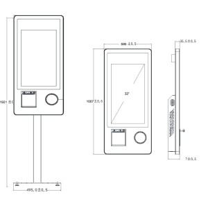 NG KIOSK ARGON, 32in, i5 1235U, 8GB, SSD 240GB, 80mm PRINTER, 2D SCANNER, ΕΠΙΔΑΠΕΔΙΟ - Image 3